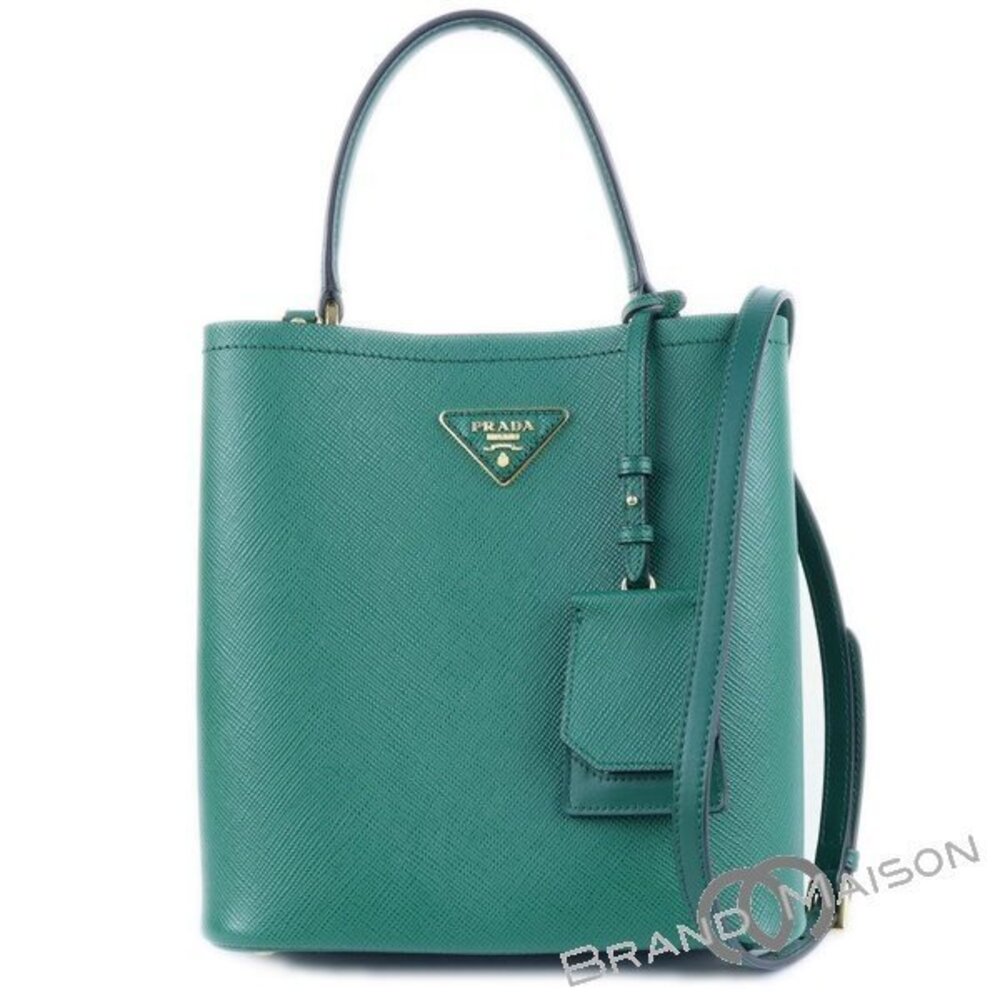 Prada Panier Bag Green Shoulder